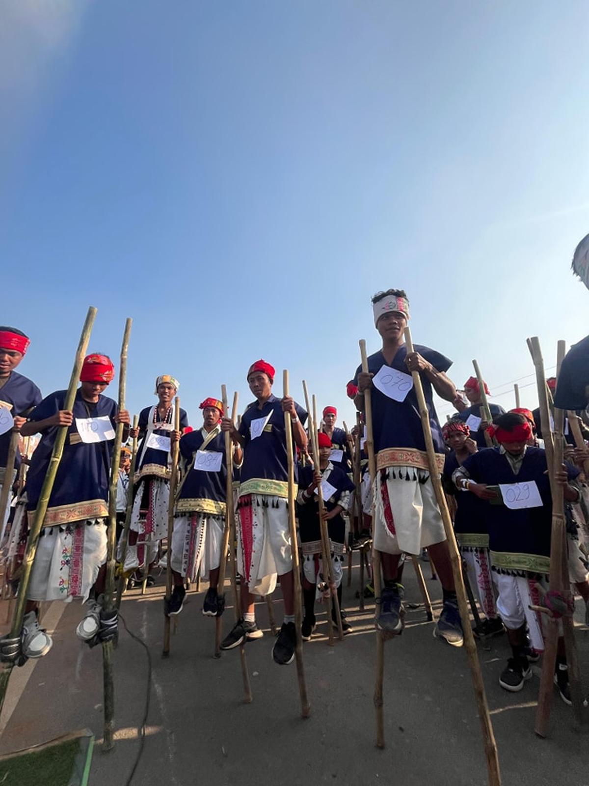 From Assam’s Karbi Anglong, new world record in stiltwalking The Hindu